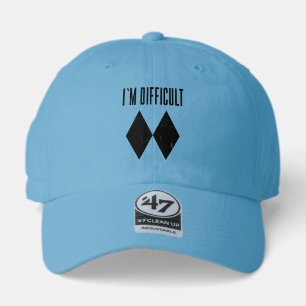 Difficult Ski Slopes Double Black Diamond Gag 47 Brand Hat
