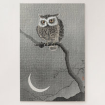 Difficult Vintage Long Eared Owl Art 1000 Piece