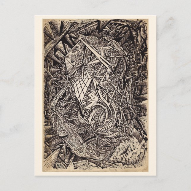 Diffracted (cavern dweller), by Brian Benson Postcard (Front)