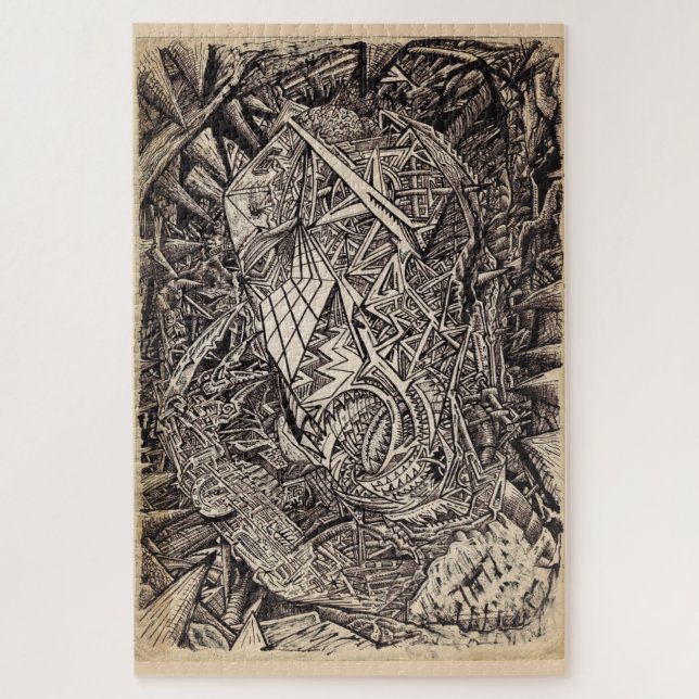 Diffracted (cavern dweller),   jigsaw puzzle (Vertical)