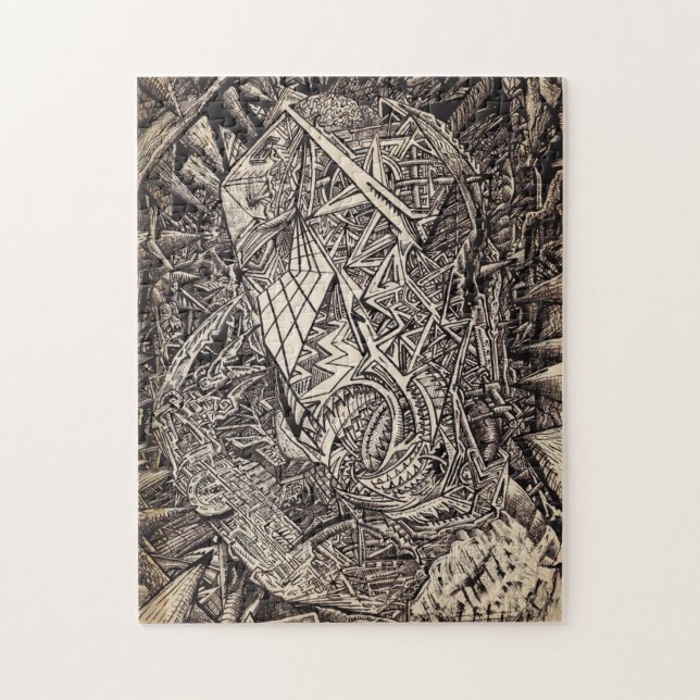 Diffracted (cavern dweller),   jigsaw puzzle (Vertical)