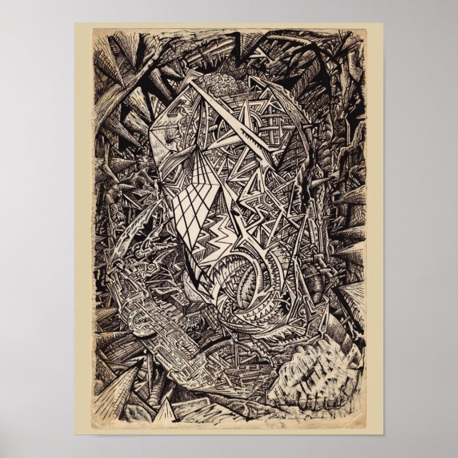 Diffracted (cavern dweller) poster (Front)