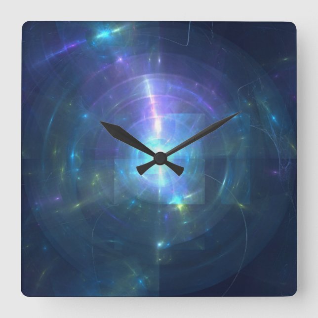 Diffraction Square Wall Clock (Front)