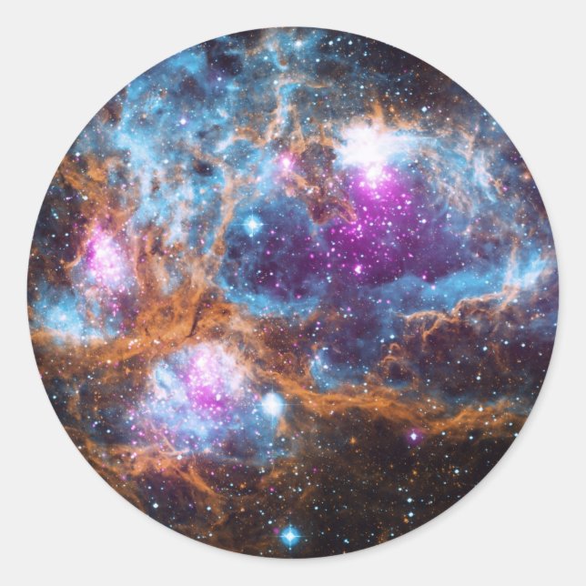 Diffuse Nebula Classic Round Sticker (Front)