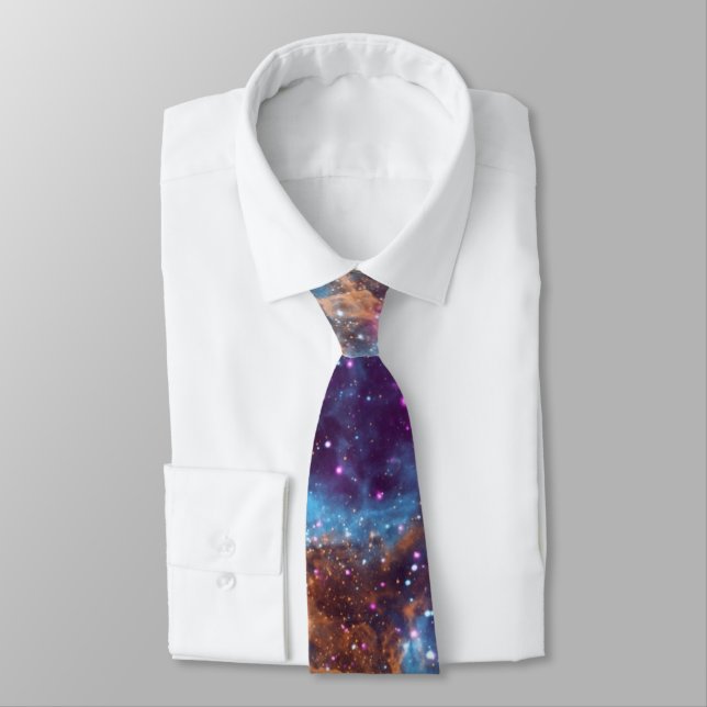 Diffuse Nebula Neck Tie (Tied)