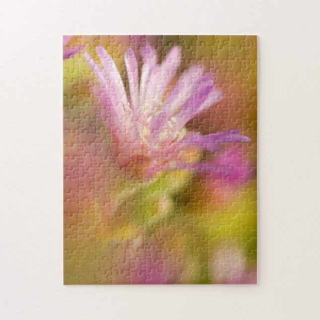 Diffused Image Of A Colorful Succulent Flower Jigsaw Puzzle (Vertical)