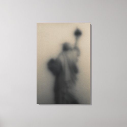 Diffused image of the Statue of Liberty Canvas Print