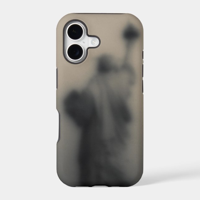 Diffused image of the Statue of Liberty Iphone Case (Back)