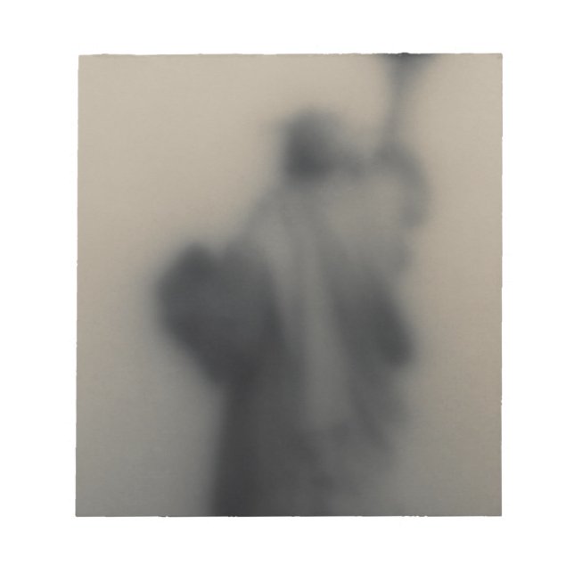 Diffused image of the Statue of Liberty Notepad (Front)