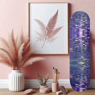 Diffused Light in Blue Ocean with School of Fish Skateboard