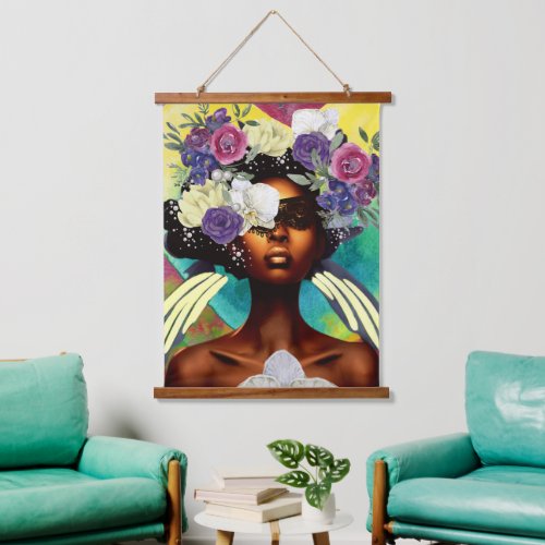 Dig Deep Find Your Inner Strength Black Woman  Hanging Tapestry