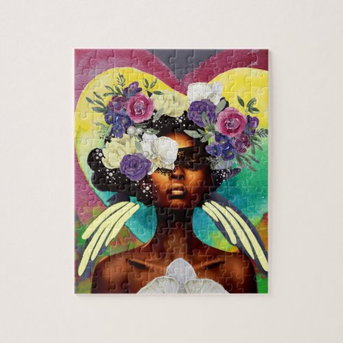 Dig Deep Find Your Inner Strength Black Woman  Jigsaw Puzzle