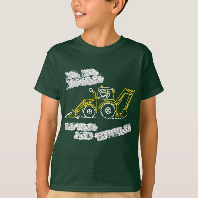 Dig, Dig, Digging t-shirt dark (Front)