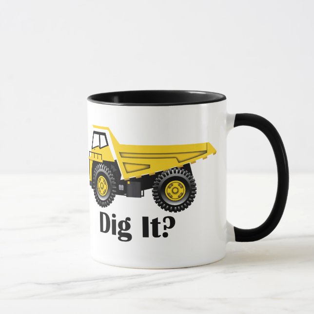 Dig It? - Black 11 oz Ringer Mug Mug (Right)