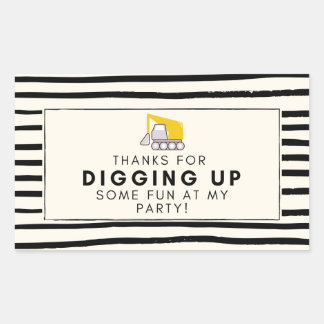 DIG IT! Party Favor Sticker