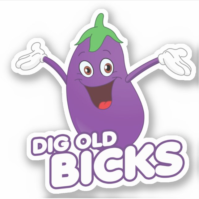 DIG OLD BICKS STICKER (Front)