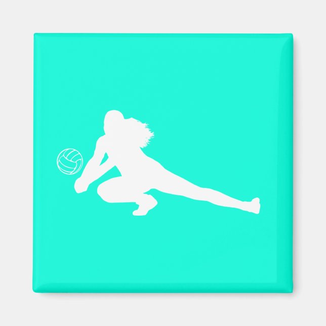 Dig Silhouette Magnet Turquoise (Front)