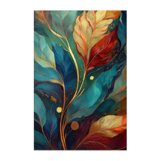 DigAI Alchemy Leaf 1 Acrylic Print