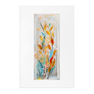 DigAI Floral: Whispers of Marigold Acrylic Print