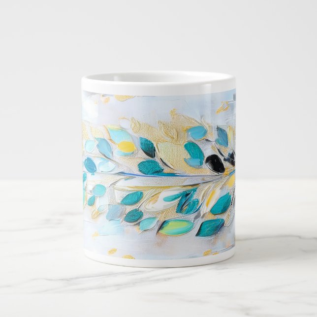 DigAI Sea Foam Bloom Jumbo Mug (Front)