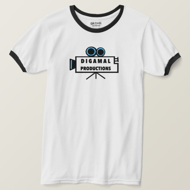 Digamal Ringer T-Shirt (Design Front)