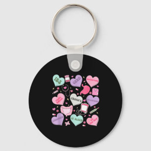 Digestive Divas Gastroenterology Nurse Valentine E Keychain