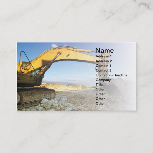 Digger Business Card (Front)