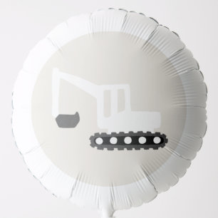 Digger Construction Birthday Party Minimal Balloon