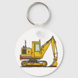 Construction Crane Key Rings & Keychains