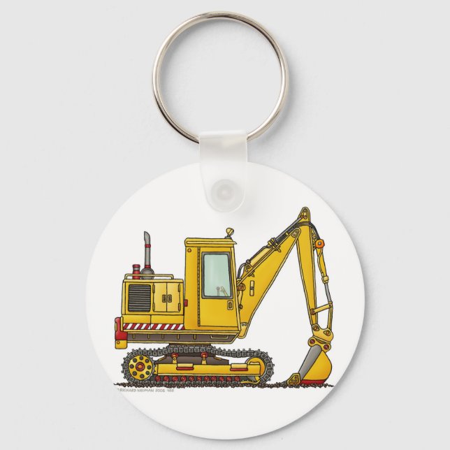 Digger Shovel Construction Key Chains (Front)