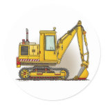 Digger Shovel Construction Sticker