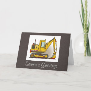 Digger Shovel Holiday Card