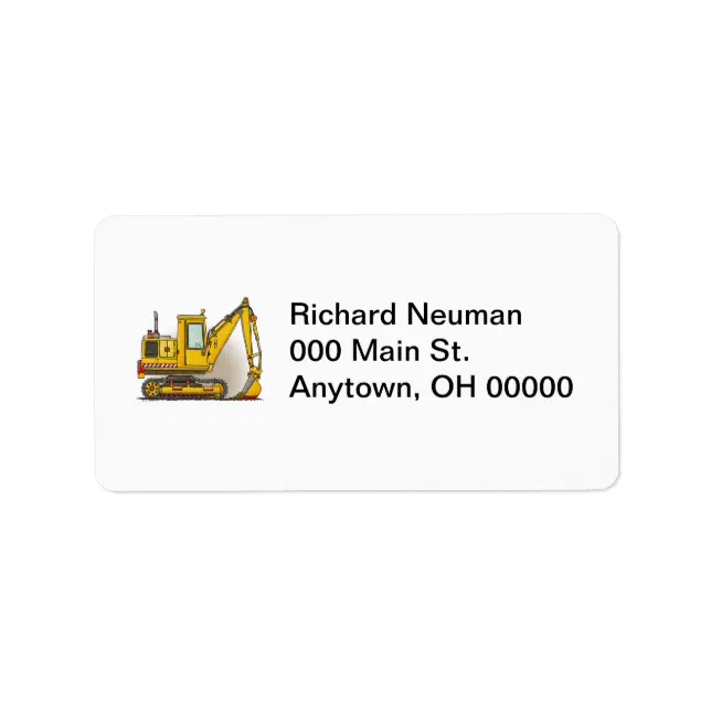 Label Digge Digger Shovel Label | Zazzle
