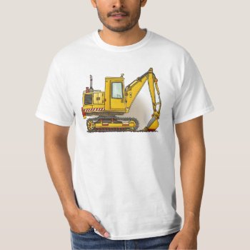 Digger Shovel Womens T-shirt by justconstruction at Zazzle