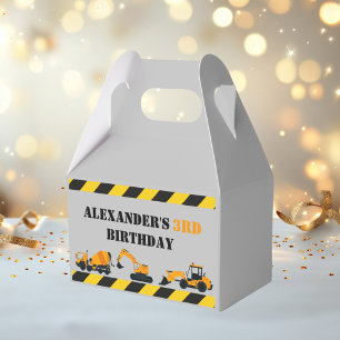 Diggers Construction Personalized Party Favor Box