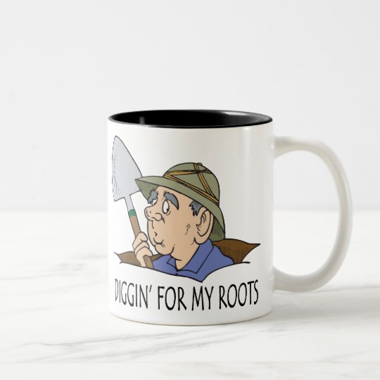 Diggin' For My Roots Two-Tone Coffee Mug