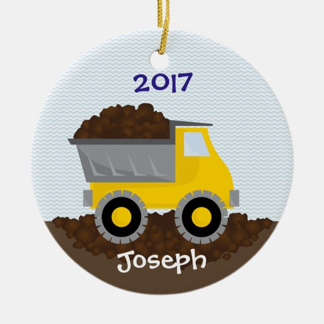 Diggin' Up Some Fun Ceramic Ornament (Front)