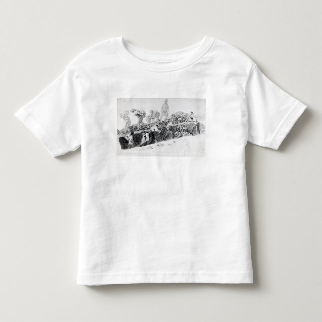 Digging a hole for the foundations toddler t-shirt (Front)