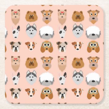 Diggity Do Dog Square Paper Coaster by greatgear at Zazzle