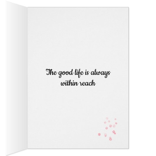Digi Doodles Paws to Enjoy The Good Life Card (Inside (Right))