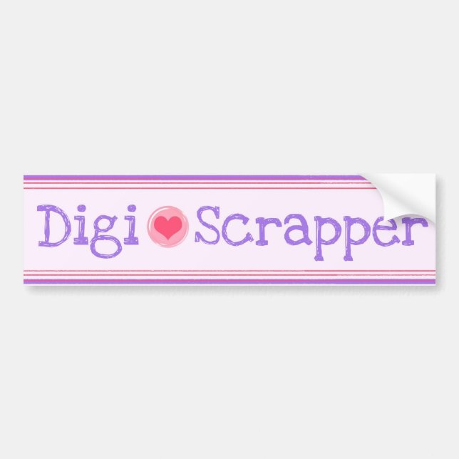 Digi-Scrapper Bumper Sticker (Front)