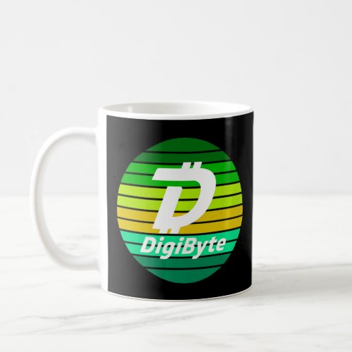 Digibyte Crypto Green Sunset Dgb Cryptocurrency Co Coffee Mug