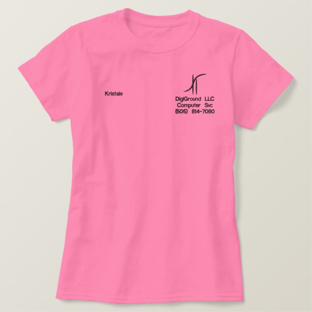 DigiGround Womans Pink Polo (Design Front)