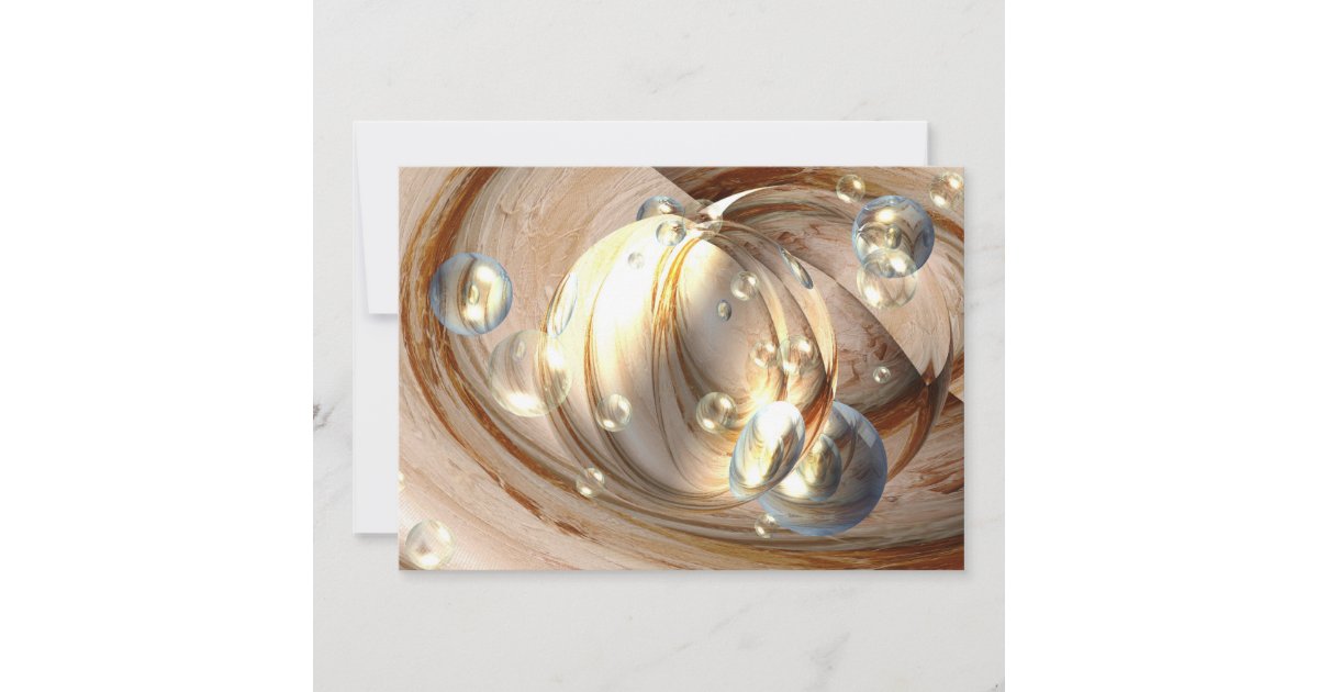 Invitations Abstract Ripple Digital Abstract Art Invitation | Zazzle