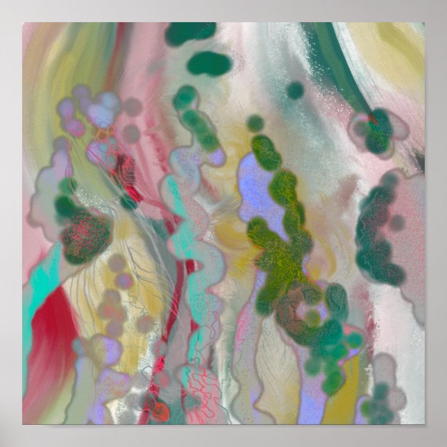 Digital Abstract art poster trendy decor (Front)