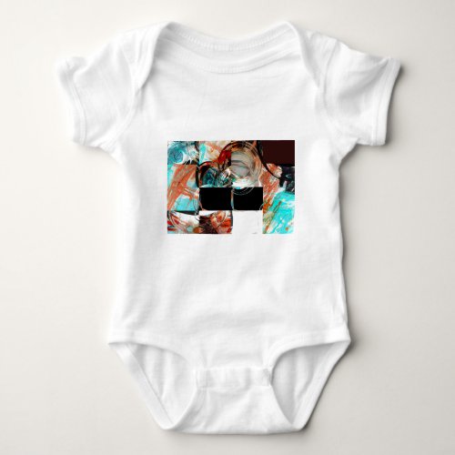 Digital Abstract Artwork Baby Bodysuit