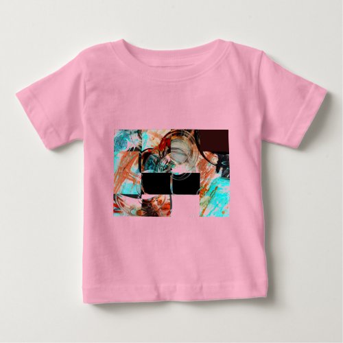 Digital Abstract Artwork Baby T_Shirt