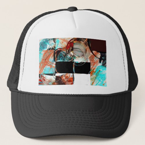 Digital Abstract Artwork Trucker Hat