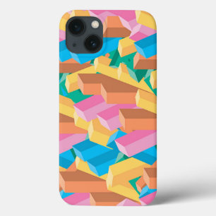 Digital Abstract Colorful Blocks Art Phone Case