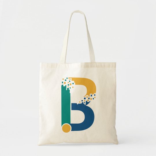 Digital abstract initial letter B Tote Bag | Zazzle.com
